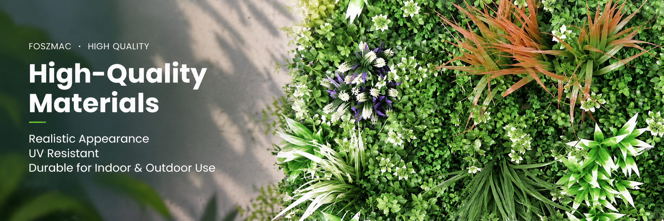 High-Quality Artificial Green Wall Panels