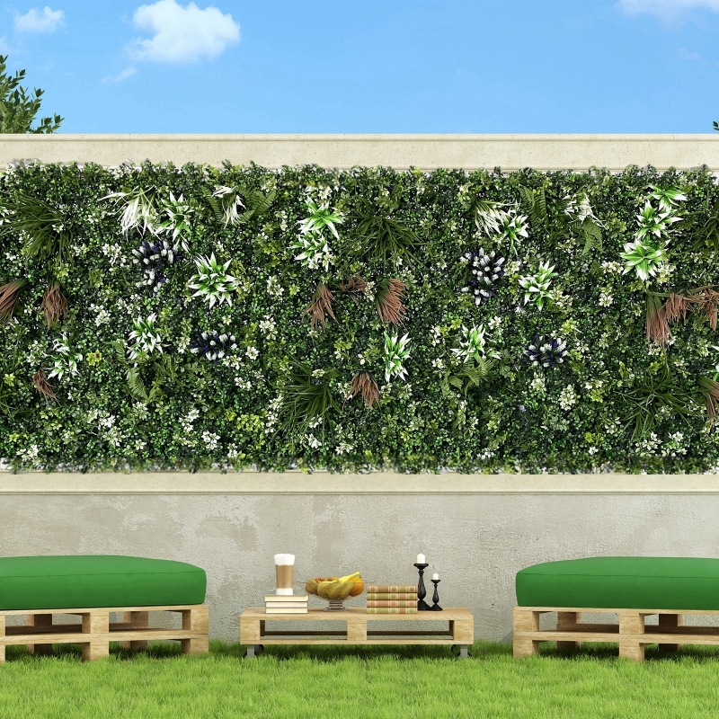 Ventilation treatment of 3D artificial vertical gardens